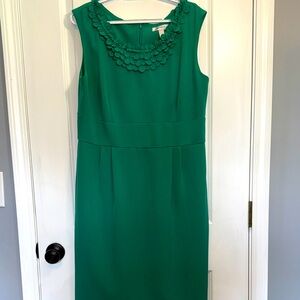 dressbarn Green Sleeveless Midi Dress